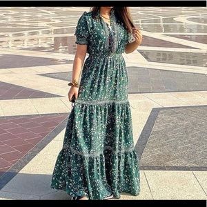 Green Maxi Dress.